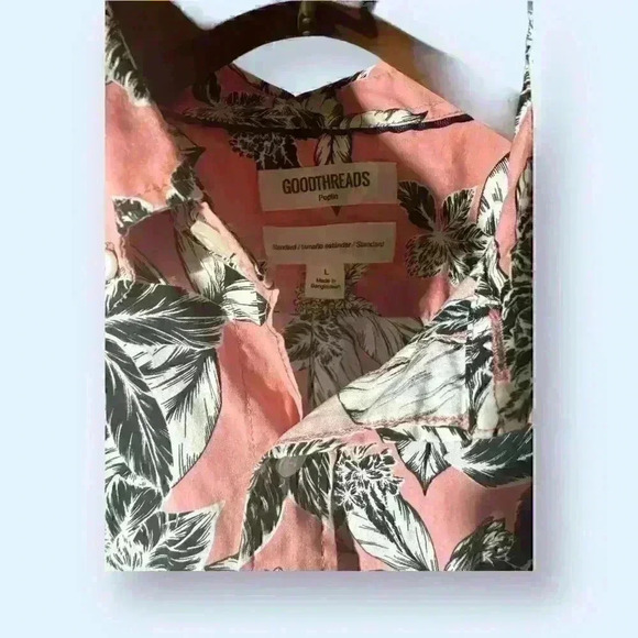 GT Men's Tropical Button Up Size Large - Picture 4 of 5